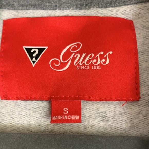 Guess Grey Button Down Jacket/Sweater - Picture 10 of 11